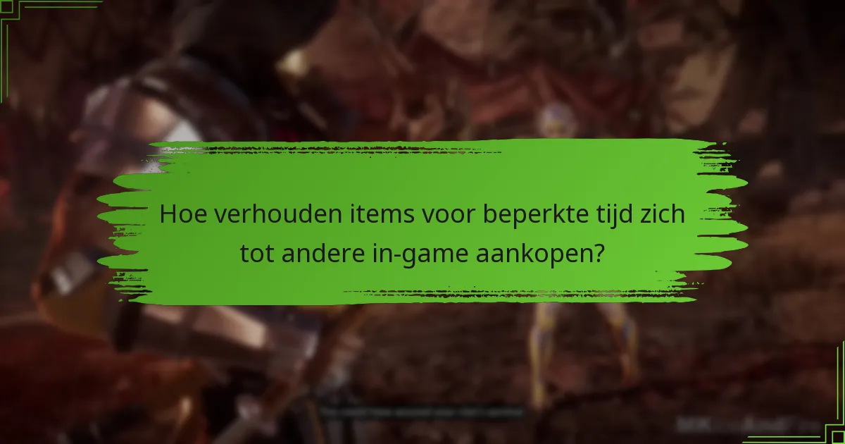 Hoe verbeteren items voor beperkte tijd de gameplay in Mortal Kombat 11?