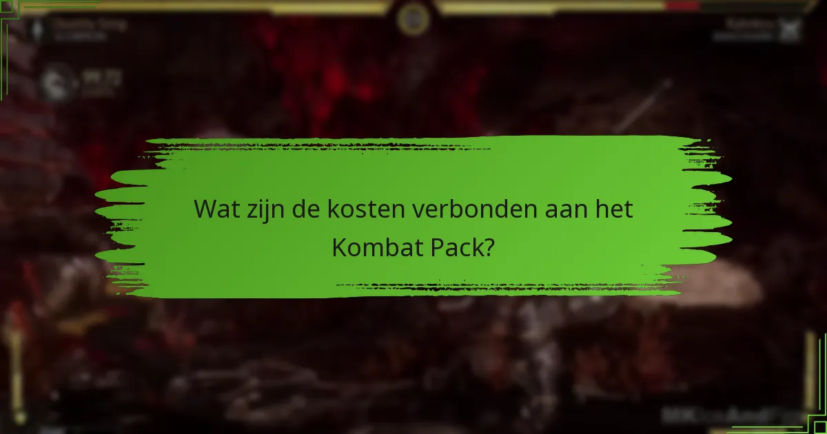 Hoe verhoudt het Kombat Pack zich tot de basisgame?